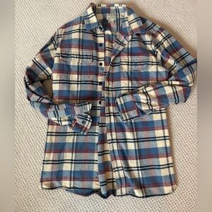 L.L. Bean Blue and Red Plaid Shirt